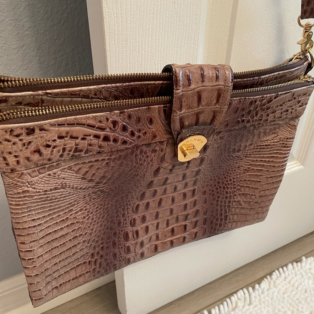 NWOT Never used Business Collection Melbourne Croc- Purse & laptop holder